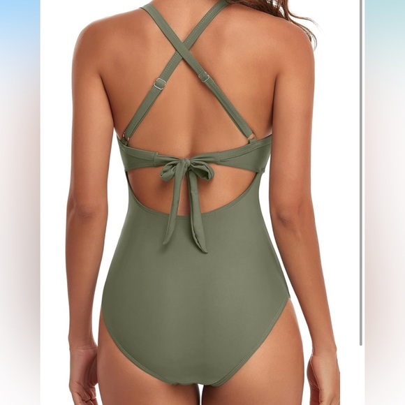 Eomenie Women's One Piece Swimsuits Tummy Control Cutout High Waisted L slimming - Picture 2 of 7